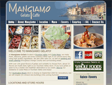 Tablet Screenshot of mangiamogelatocaffe.com